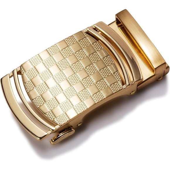 Men's Ratchet Replaceable 1 3/8 Slide 35mm Cuttable Strap Belt Buckle - Picture 1 of 6